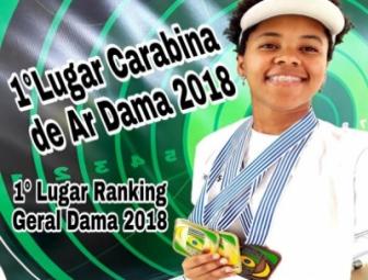 Atiradora oeirense encerra 2018 como a primeira do ranking nacional na modalidade carabina olímpica
