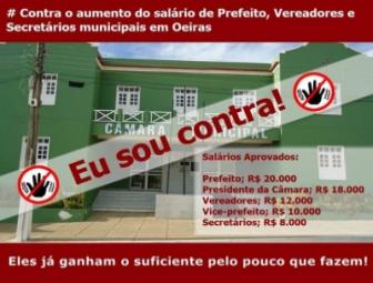 População se manifesta contra projeto de aumento de salário de gestores em Oeiras