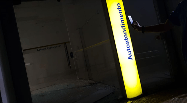 Bando fortemente armado explode as agências do BB e Caixa em Piracuruca